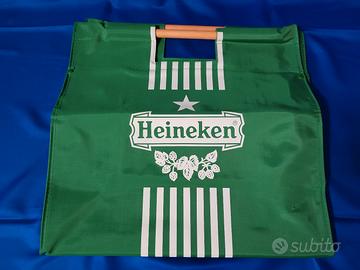 Birra Heineken borsa pubblicitaria anni 80 / 90