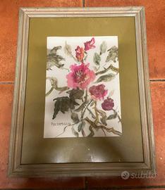 Quadro Santo Pizzamiglio fiori e rovi