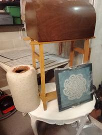 tombolo per pizzo cantu',con coperchio noce 