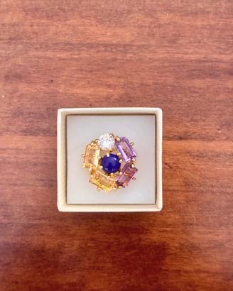 Anello regolabile con mix di pietre