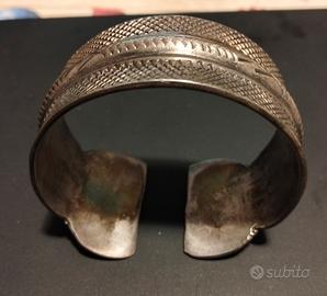 bracciale argento antico etnico