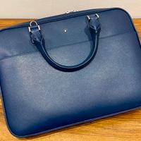 Montblanc borsa business blu nuova