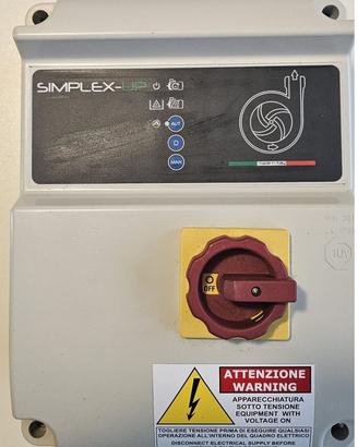 Quadro elettropompa Simplex-UP-M 3Hp.