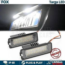 Placchette LED Luci TARGA PER VW Fox CANbus 6.500K