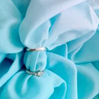 Anello Solitario e Veretta Regolabili in Acciaio 