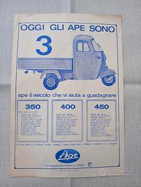 Pubblicità Ape Piaggio 