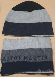 sciarpa e cappellino Aston Martin grigio 4/5 anni