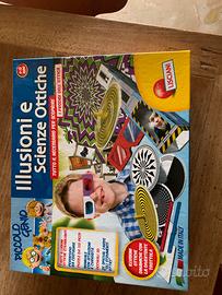 Gioco in scatola illusioni ottiche