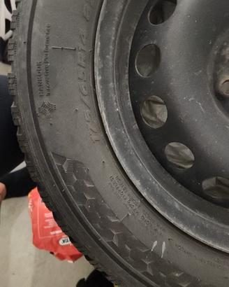 Gomme e cerchi in ferro per Fiat 500