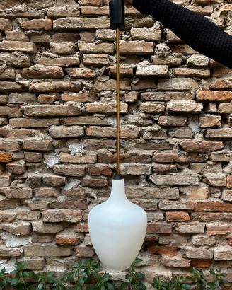 Lampada Vintage Mid-Century – Vetro e Ottone
