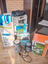 piscina più tanti accessori