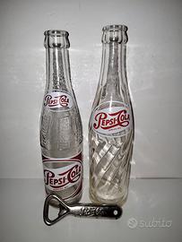 Pepsi Cola Vintage 2 Bottiglie + 1 Apribottiglie