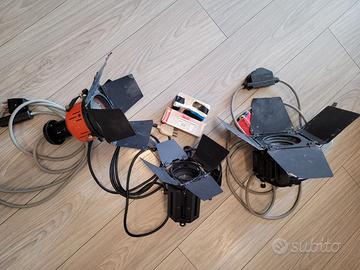 Set di 3 proiettori Ianiro + lampade di ricambio