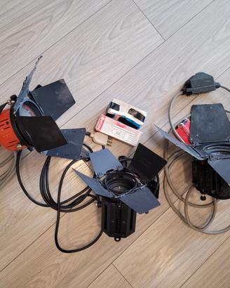 Set di 3 proiettori Ianiro + lampade di ricambio