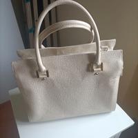 Borsa vera pelle panna