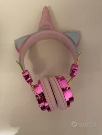 Cuffie wireless unicorno per bambina