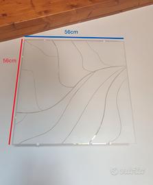 Plafoniere da parete in vetro satinato
