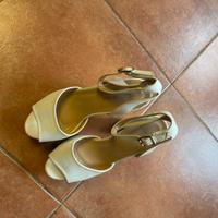 Scarpe con tacco bianche