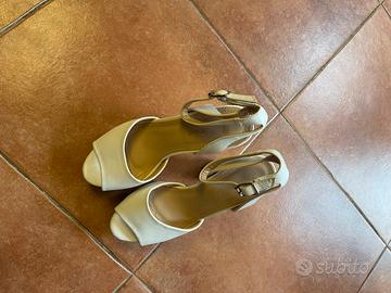 Scarpe con tacco bianche