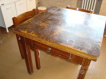 Antico tavolo romagnolo allungabile
