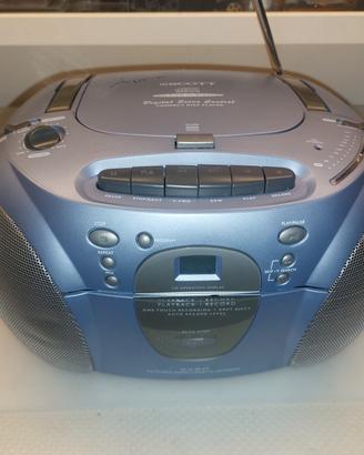 Stereo portatile Radio/CD Cassette +CD