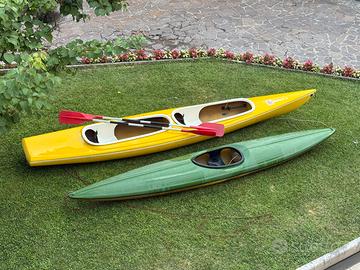Canoa singola e canoa biposto