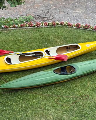 Canoa singola e canoa biposto