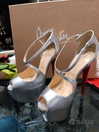Scarpe Cristian Laboutin color argento