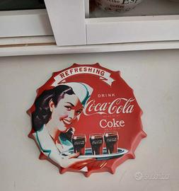 Tappo metallo da appendere Coca Cola