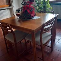 Sala completa di tavolo allungabile e 4 sedie 