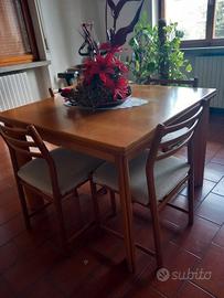 Sala completa di tavolo allungabile e 4 sedie 