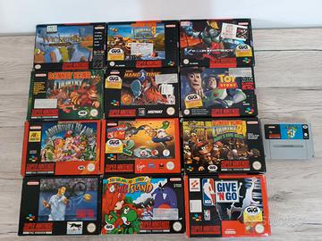 GIOCHI SUPERNINTENDO CON BOX SCATOLA GIG ITA PAL