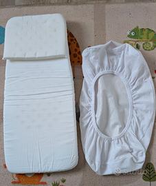 Materasso e salvamaterasso per navicella neonato