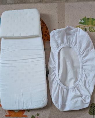 Materasso e salvamaterasso per navicella neonato