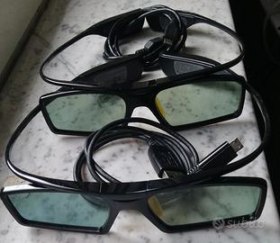  Coppia 3D Active Glasses Samsung TV _cavetti USB
