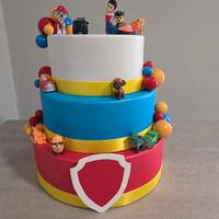 torta scenografica paw patrol