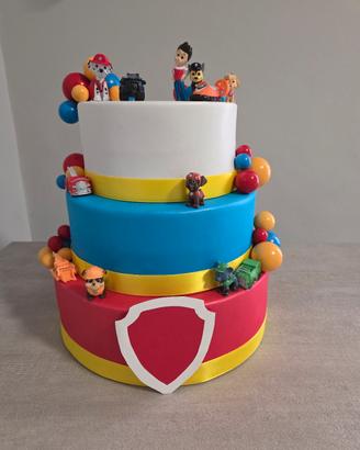 torta scenografica paw patrol