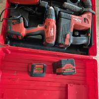 hilti kit 2 trapani a percussione con 4 batterie