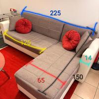 divano angolare contenitore e letto