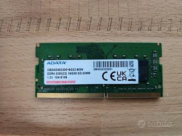 2x ADATA 16GB DDR4 3200MHz SO-DIMM