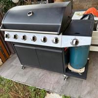 Griglia a gas 6+1 fuochi