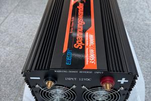 EDECOA Inverter Onda Pura 12V a 220V 3500W, con Te