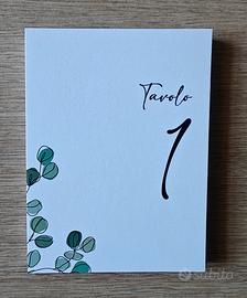 Segnatavolo 21 pezzi