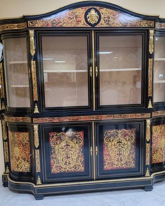 CREDENZA IN  BOULLE CON ALZATA