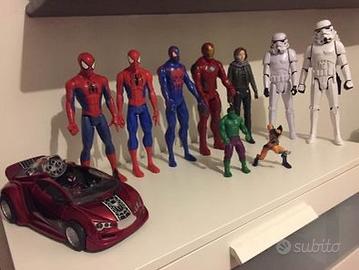 Personaggi spiderman/star wars/gormiti