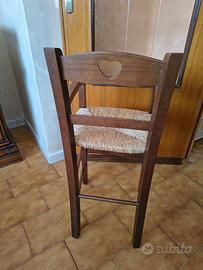 Seggiolone bambini in legno