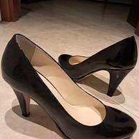 scarpe donna in vernice nera