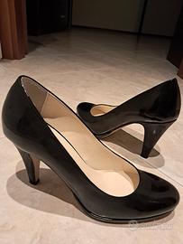 scarpe donna in vernice nera