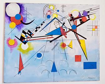 Quadro dipinto a tela stile Kandisky