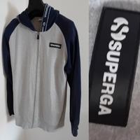 Superga felpa vintage80 tg XL grigio/blu
